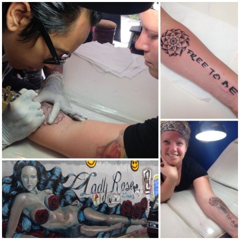 My tattoo in Bali from Sailor July at Lady Rose Tattoo.